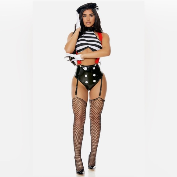 Fashion nova - Speechless Sexy Mime Costume - Picture 1 of 9